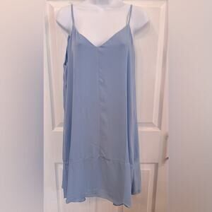 Light Blue Spaghetti Strap Slip Dress